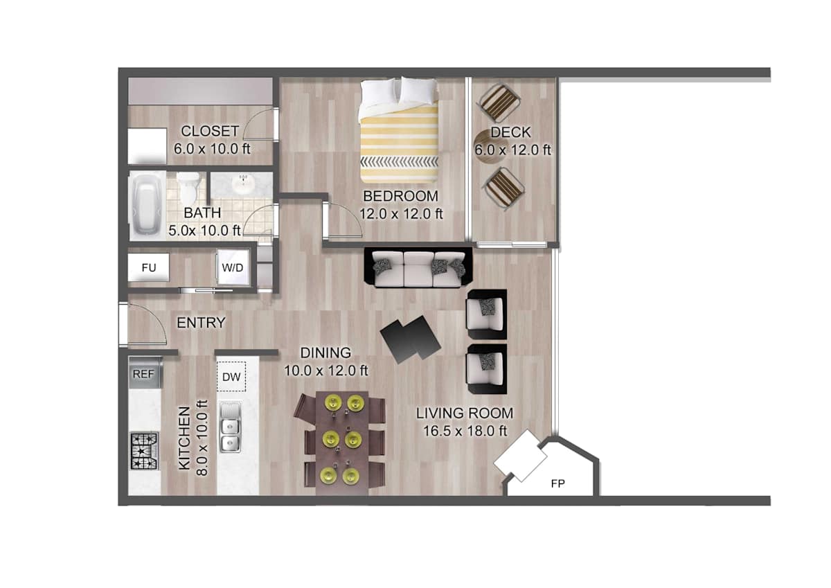 1 & 2-Bedroom Apartments in Coeur d'Alene | Lake Tower